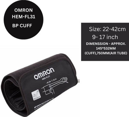 Omron BP Cuff HEM-FL31 Type B | Intelli Wrap Upper Arm Blood Pressure Cuff | 22–42 cm | Genuine Omron Replacement Cuff