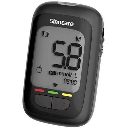 Sinocare Safe AQ Max 3 Glucometer Kit with 10 Test Strips | Code-Free Blood Glucose Monitor | Fast & Accurate Blood Sugar Testing