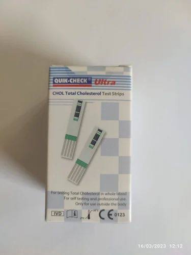 ACON QuikCheck Cholesterol Monitoring Device | Digital Total Cholesterol Meter with 5 Free Test Strips | Home & Professional Cholesterol Testing