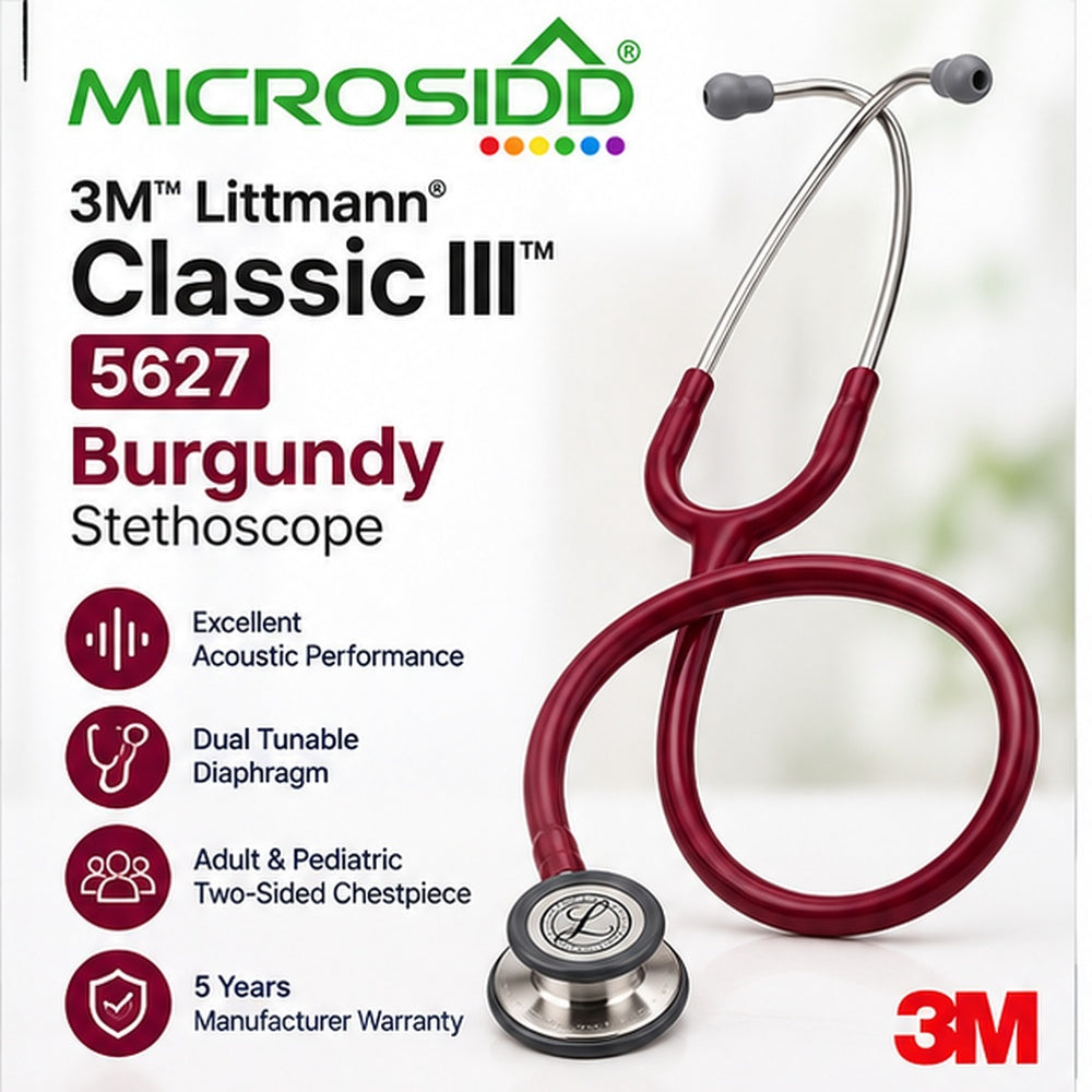3M Littmann Classic III 5627 Burgundy Stethoscope 