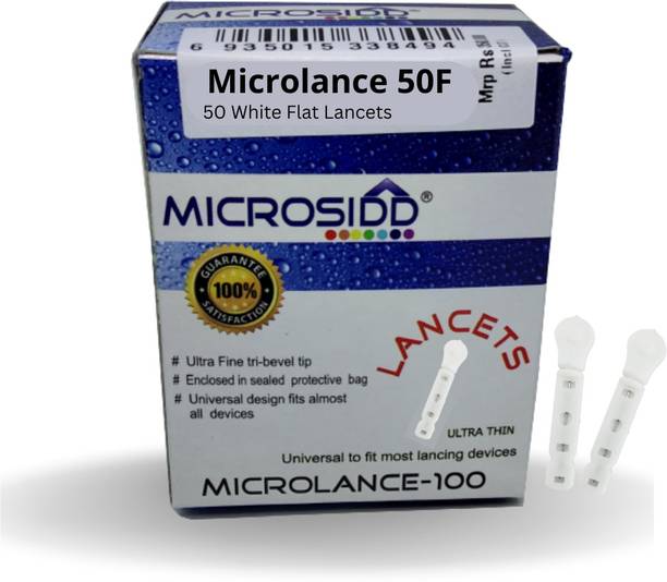 Microlance 50 white flat glucometer lancet