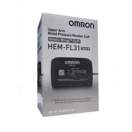 Omron BP Cuff HEM-FL31 Type B | Intelli Wrap Upper Arm Blood Pressure Cuff | 22–42 cm | Genuine Omron Replacement Cuff