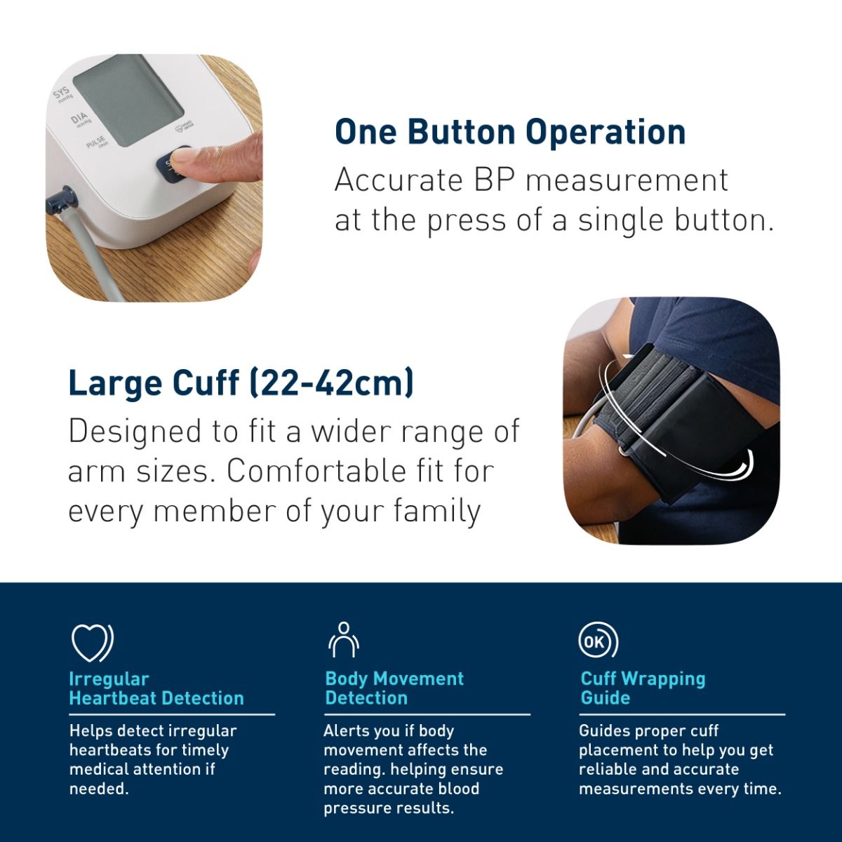 Omron HEM-7090-LIN BP Monitor with Large Cuff | Buy Online