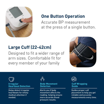 Omron HEM-7090-LIN BP Monitor with Large Cuff | Buy Online