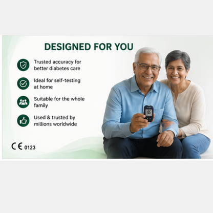 On Call Extra Blood Glucose Monitoring System (Glucometer Kit) | Blood Sugar Test Machine with Meter, Lancing Device, 10 Lancets, Carry Case & User Manual | Fast & Accurate Blood Glucose Monitoring for Home Use