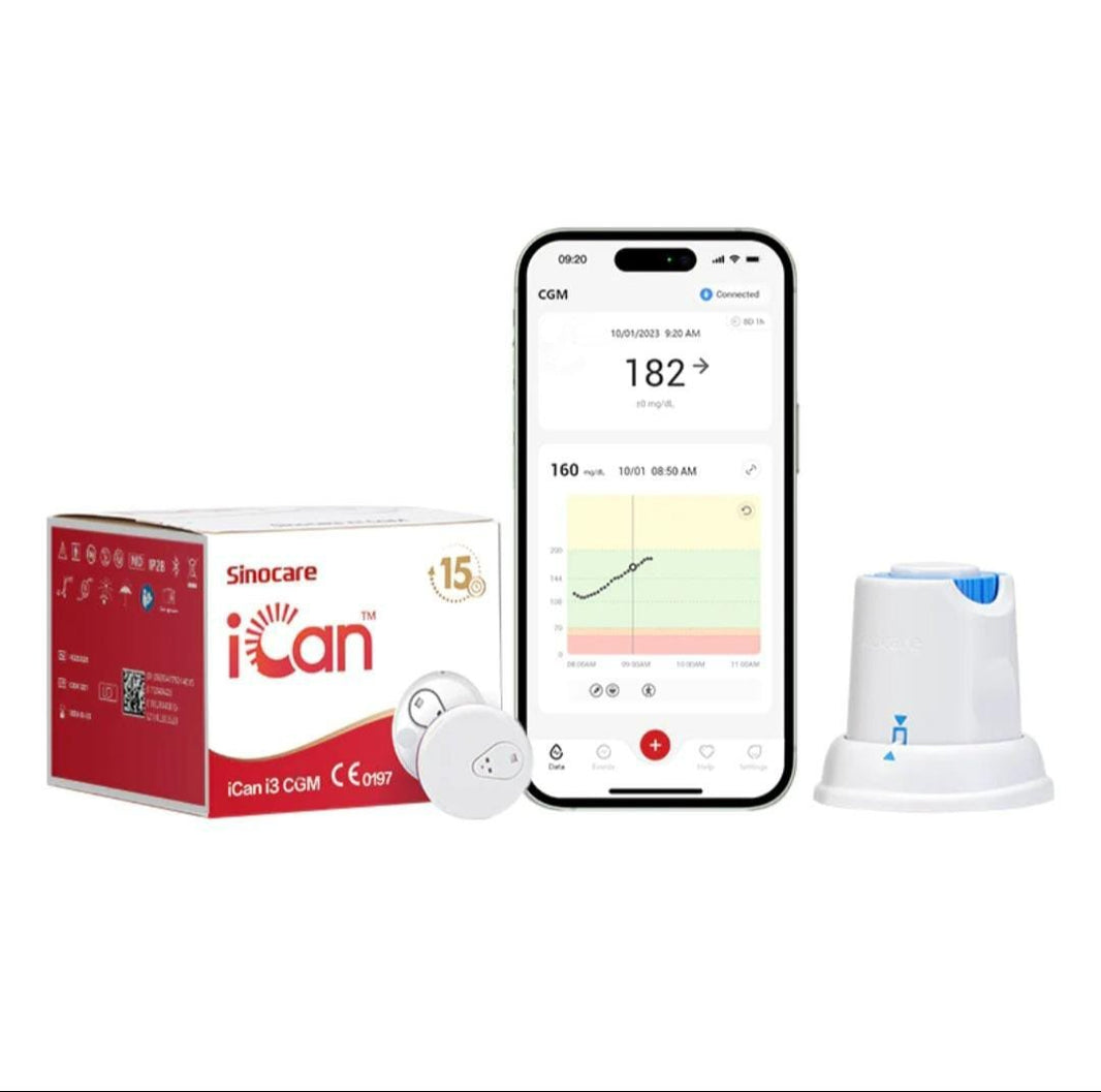 Sinocare ican CGM with IOS and Android App