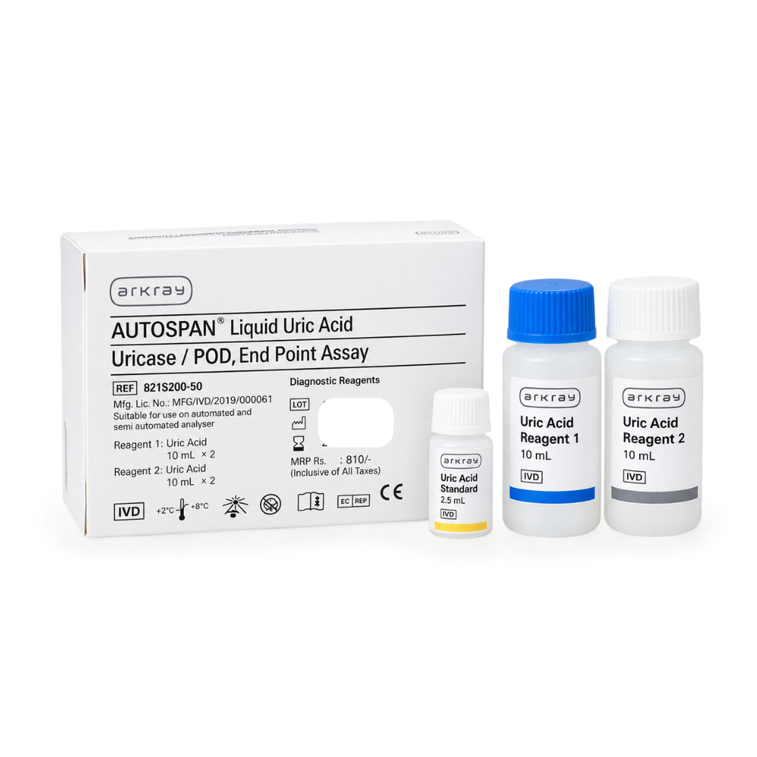 ARKRAY AUTOSPAN Liquid Gold Uric Acid Reagent 2 × 10 mL | Uricase/Trinder IVD Reagent