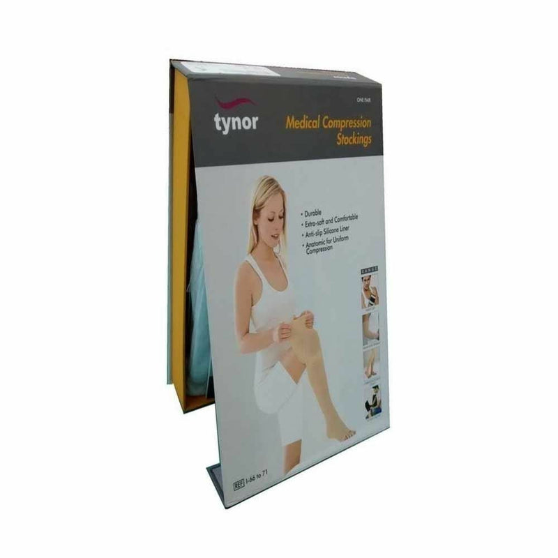 Tynor Compression Stockings Thigh Support (L, Beige)
