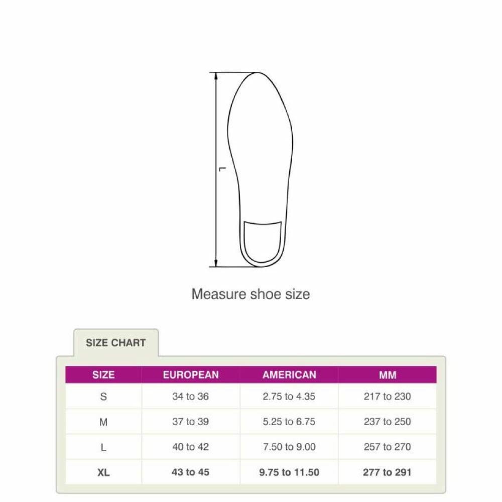 Tynor Orthopaedic Insole Full Length Silicon Cushion Heel Pad Heel Sup