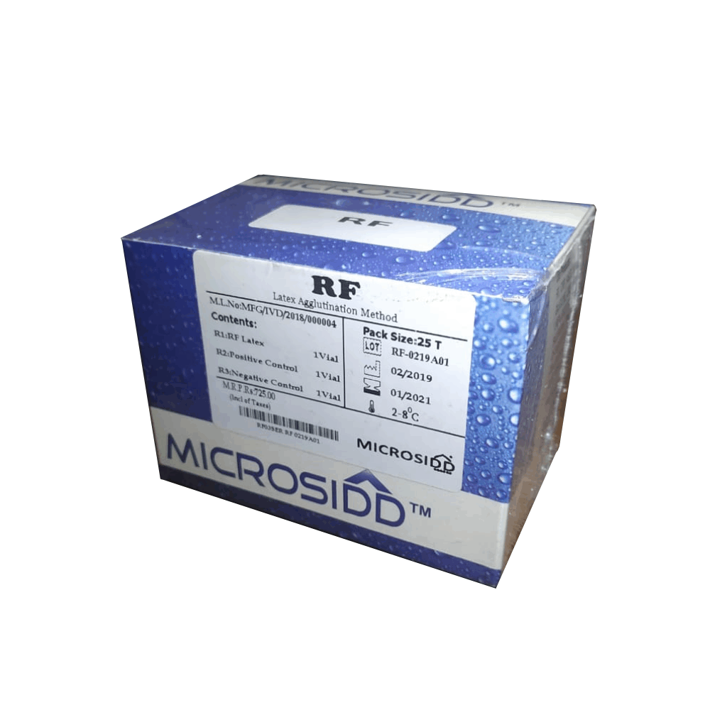 Buy online RA Test Kit Rheumatoid Factor test – Microsidd India