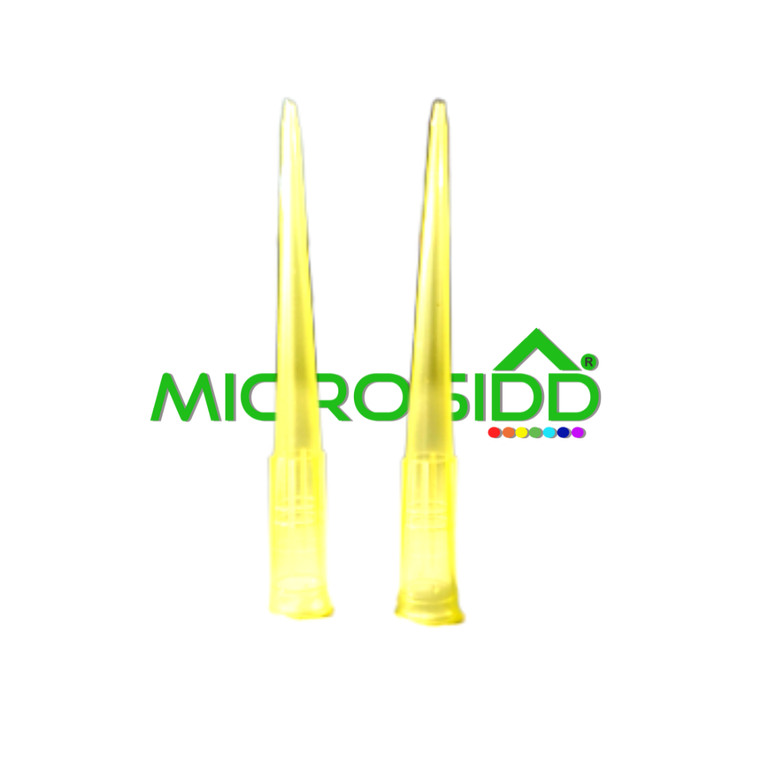 yellow tips for micropipette, micropipette tips yellow, laboratory yellow tips, micropipette