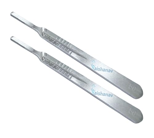 Vaishanav Precision Scalpel Handle No. 4 Combo - Surgical and Craft Knife Handle Set