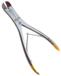 Surgifact Premium 10" Tungsten Carbide Wire Cutter Angled Jaw for Clean and Precise Cuts - Durable TC Cutting Tool