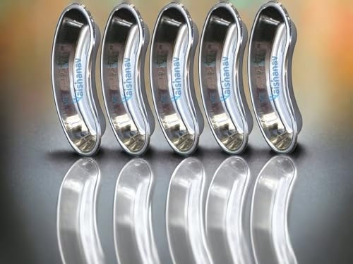 Vaishanav Premium 12-Inch Kidney Tray Set of 5 - Stainless Steel Medical Kidney Dishes for Clinical Use - Hospital-Grade Quality