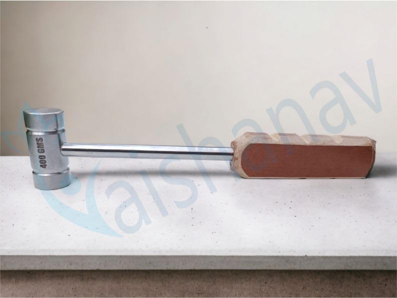 Vaishanav Premium Bone Hammer 400 GM with Durable Fiber Handle - Professional Grade for Precision Work in Orthopedics and Carpentry