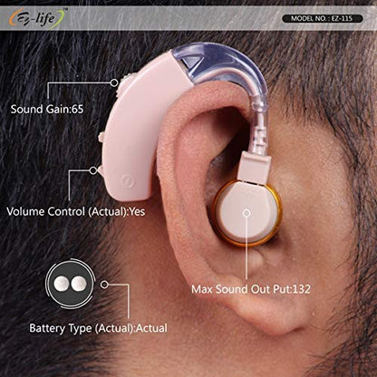 Hearing Aid Machine BTE E with 6 Sound Enhancement Amplifier Behind The Ear