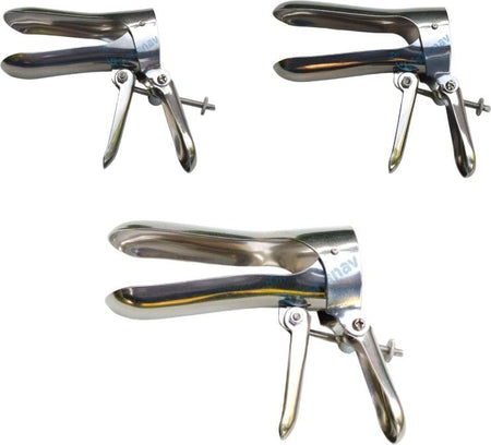 Vaishanav Cusco Vaginal Speculum Set of 3 - Small, Medium, Large - Premium Stainless Steel Gynecological Examination Tools
