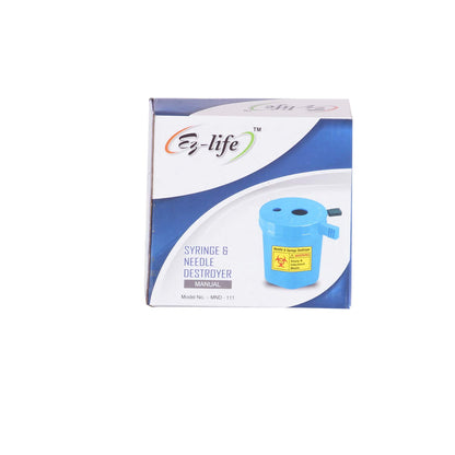 EZ-LIFE Syringe & Needle Destroyer Manual Machine