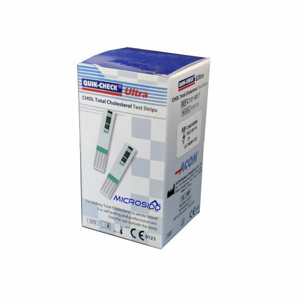 ACON QuikCheck Cholesterol Test Strips 25 Pack