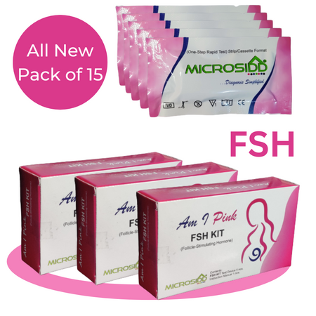 Microsidd FSH Test Kit for Menopause | Follicle Stimulating Hormone (FSH) Urine Test Kit | Pack of 5 Tests | Home Menopause Screening Kit