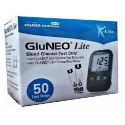 Gluneo Lite Glucometer Strips 50
