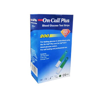 On Call Plus Blood Glucose Test Strips 200's Hospital Pack | Genuine ACON Strips | Microsidd