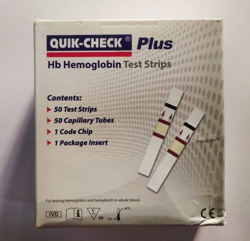 Quikchek plus hb meter strips